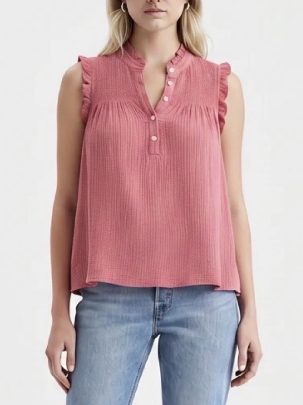 J. Crew Mauve Pink Sleeveless Blouse